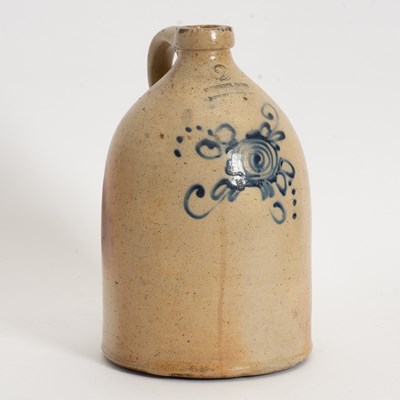 Lot 164 - Riedinger Caire Cobalt Glazed Stoneware Jug