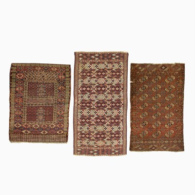 Lot 331 - Three Turkoman Rugs