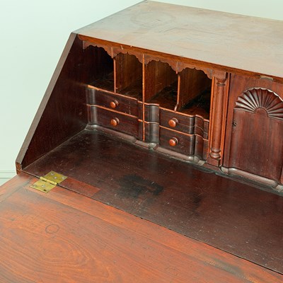 Lot 1086 - Chippendale Mahogany Block-front Slant-lid Desk