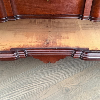 Lot 1086 - Chippendale Mahogany Block-front Slant-lid Desk