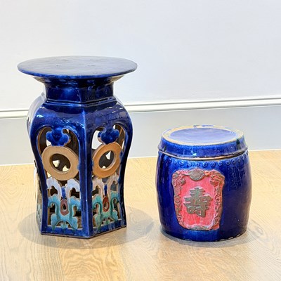 Lot 1099 - Two Chinese Glazed Pottery Articles