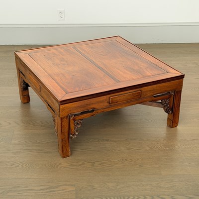 Lot 1101 - Chinese Hardwood Square Low Table