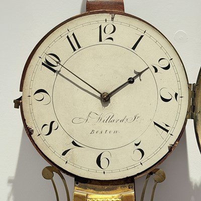 Lot 1088 - Aaron Willard Mahogany and Gilt Gesso Banjo Clock or Patent Timepiece