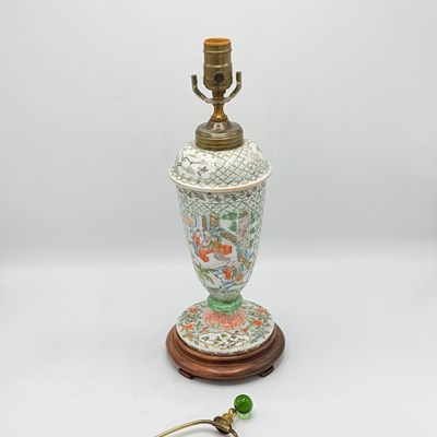 Lot 1104 - Chinese Famille Verte Porcelain Vase
