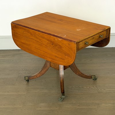 Lot 1151 - Regency Inlaid Rosewood Sofa Table