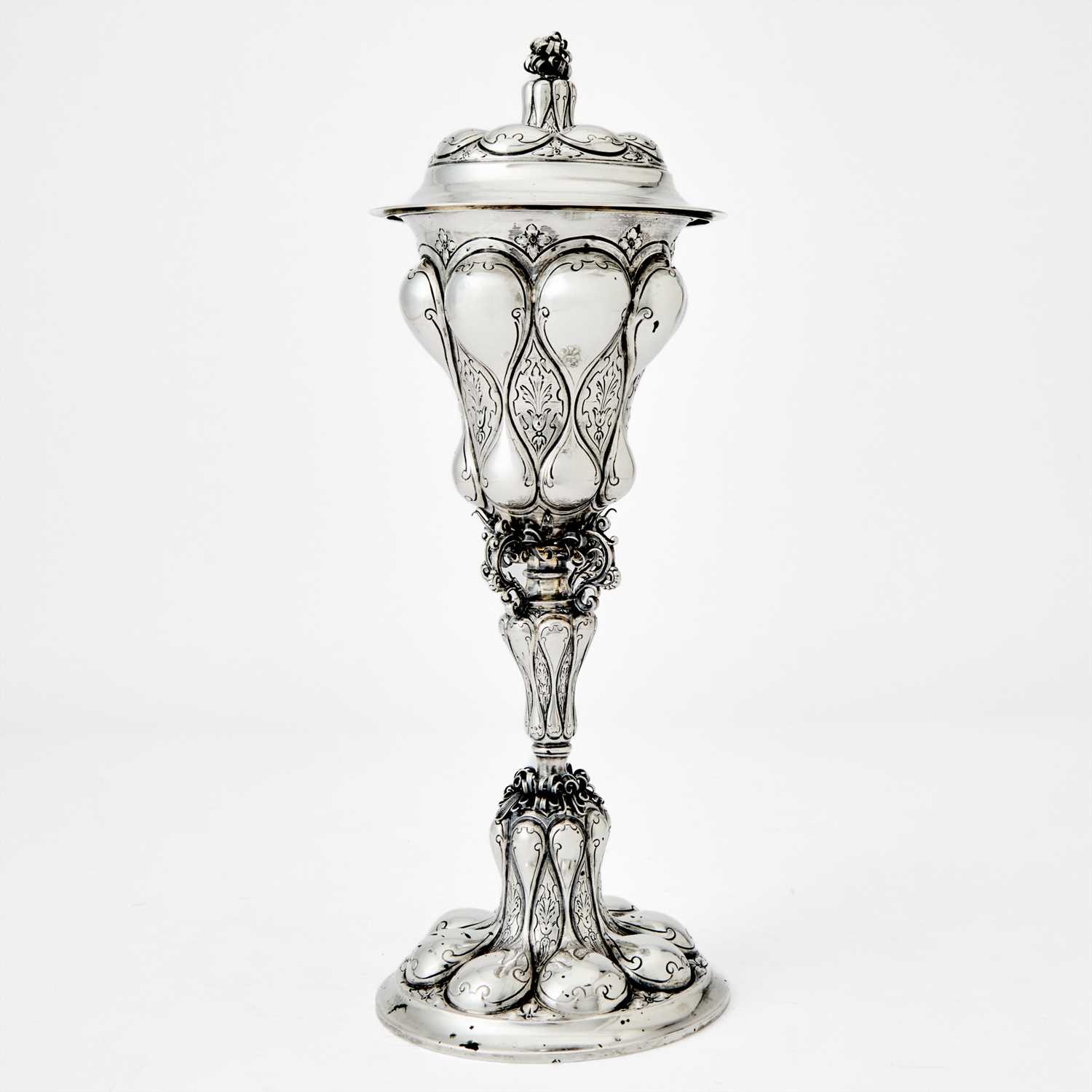 Lot 160 - German Silver Covered Cup