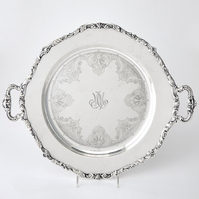Lot 63 - Gorham Sterling Silver Two Handled Tray