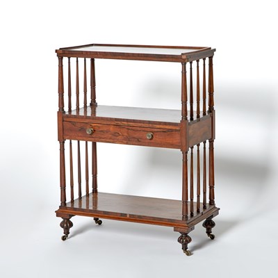 Lot 367 - Victorian Rosewood Open Bookcase