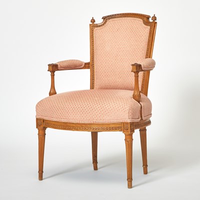 Lot 378 - Louis XVI Beechwood Fauteuil
