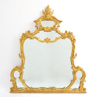 Lot 393 - Louis XV Style Giltwood Mirror