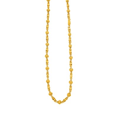 Lot 97 - Antique Gold Muff Chain Necklace