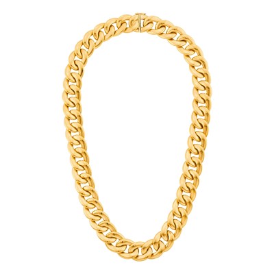 Lot 28 - Gold Curb Link Necklace