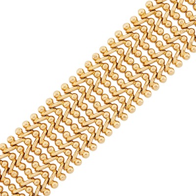 Lot 57 - Wide Gold Bracelet