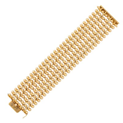 Lot 57 - Wide Gold Bracelet