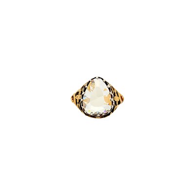 Lot 91 - Gold, Silver and Diamond Ring