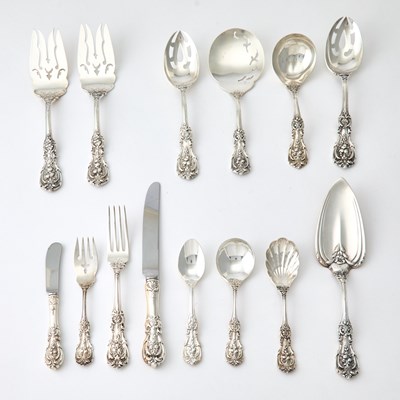 Lot Reed & Barton Sterling Silver "Francis I" Pattern Part Flatware Service