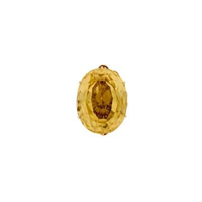 Lot 2021 - Gilt-Metal and Citrine Ring