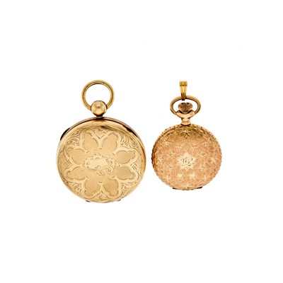 Lot 2058 - Waltham Gold Hunting Case Pocket Watch and Gilt-Metal Locket
