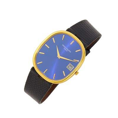 Lot 73 - Patek Philippe Gentleman's Gold 'Golden Ellipse' Wristwatch, Ref. 3605