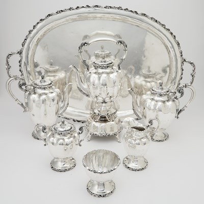 Lot 82 - Mexican Sterling Silver Tea and Coffee Service