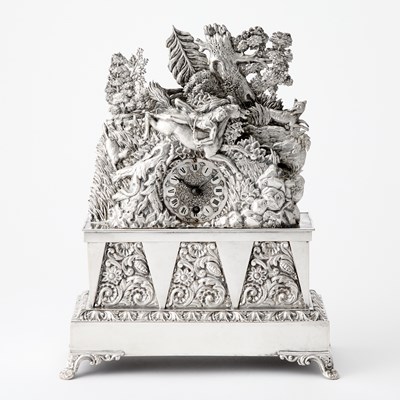 Lot 214 - Austrian Silver Clock