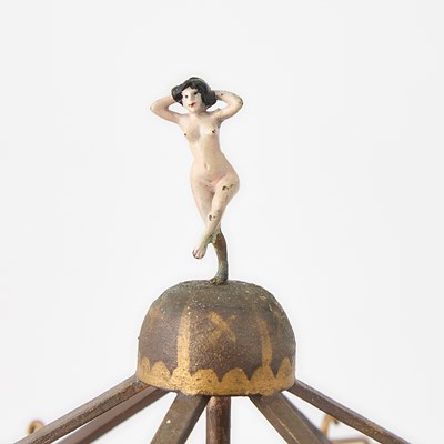Lot 542 - Vienna Cold-Painted Bronze and Metal Mouse Carousel