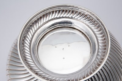 Lot 85 - George III Sterling Silver Fluted Centerpiece Punch Bowl