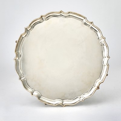 Lot 128 - George V Sterling Silver Footed Salver