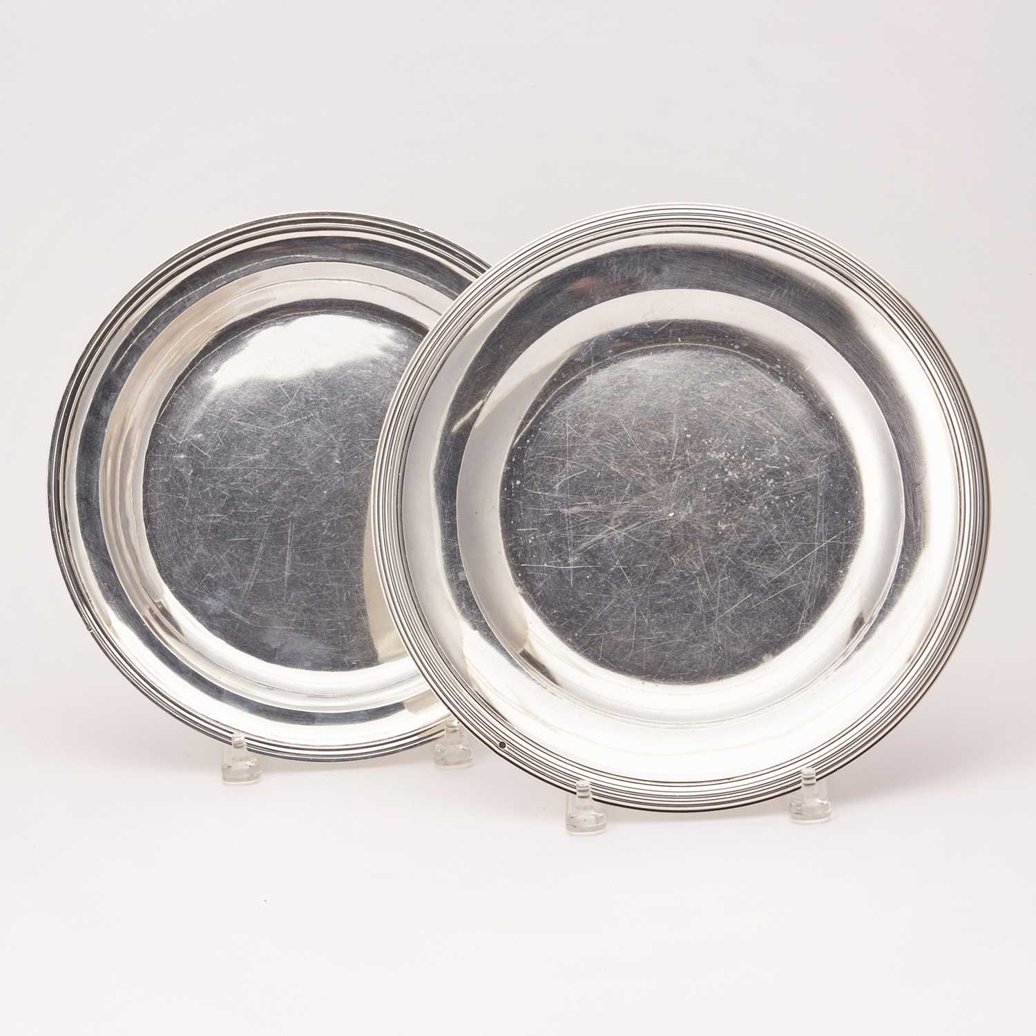 Lot 137 - Two French Silver Chargers