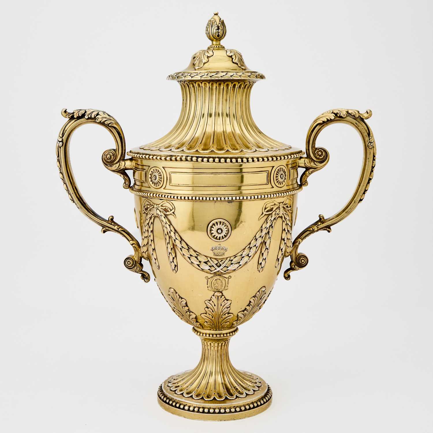 Lot 82 - George III Sterling Silver Gilt Covered Two Handled Cup