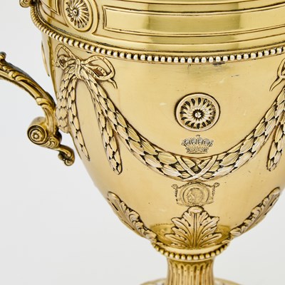 Lot 82 - George III Sterling Silver Gilt Covered Two Handled Cup