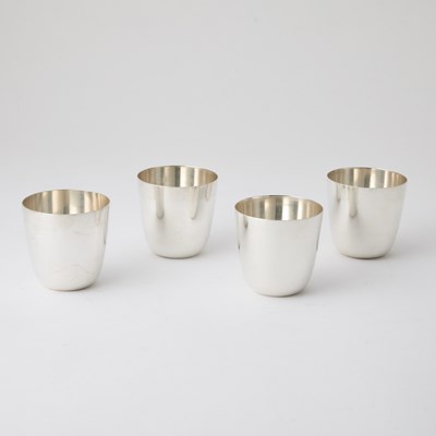Lot 164 - Set of Four Tiffany & Co. Sterling Silver Beakers