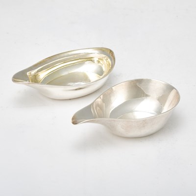Lot 99 - Two George III Sterling Silver Pap Boats