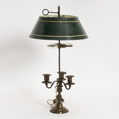 Lot 63 - Bronze Bouillotte Lamp