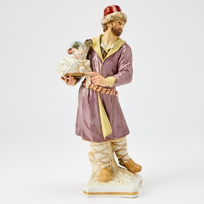 Lot 318 - K.P.M. Porcelain Figure of a Russian Peasant