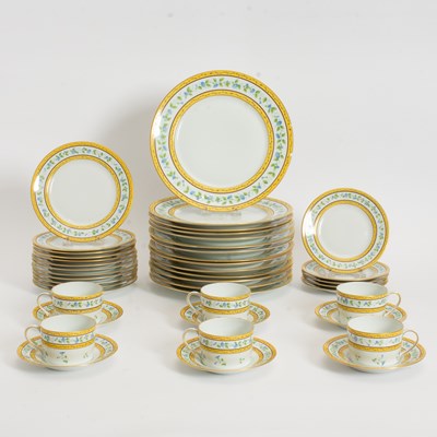 Lot 70 - Group of Limoges 'Morning Glory' Patterned Dinnerware