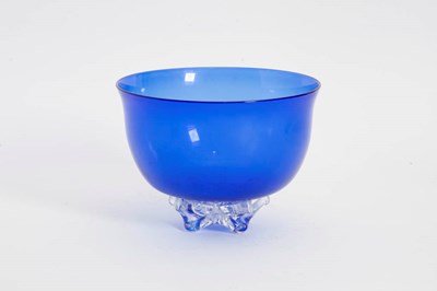 Lot 103 - Cobalt Glass Footed Bowl