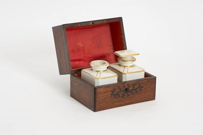 Lot 110 - Mahogany Tea Caddy