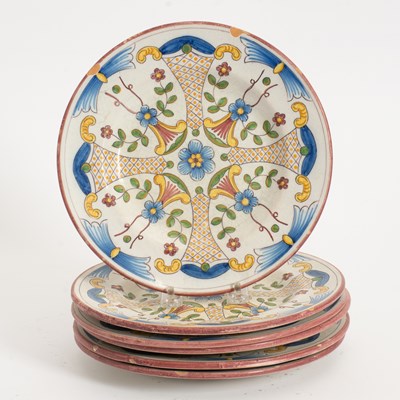 Lot 111 - Set of Six Portuguese Ceramic Plates