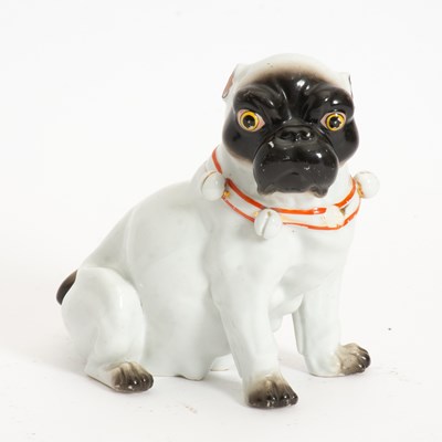 Lot 116 - Porcelain Pug