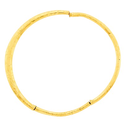 Lot 2300 - High Karat Gold Collar Necklace
