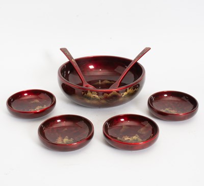 Lot 120 - Group of Japanese Lacquered Tableware