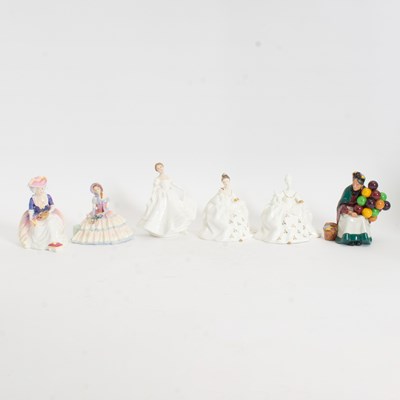 Lot 124 - Group of Six Royal Doulton Porcelain Figures