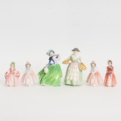 Lot 153 - Group of Six Royal Doulton Figures
