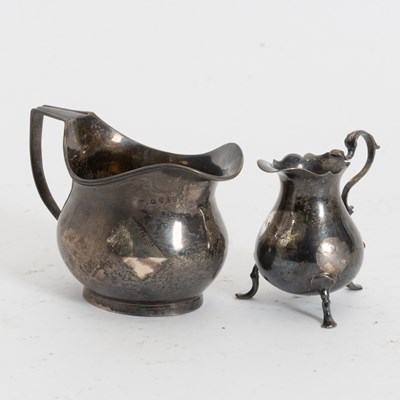 Lot 237 - Two Georgian Sterling Silver Cream Jugs