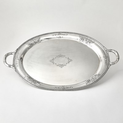 Lot 215 - American Sterling Silver Two Handled Tray