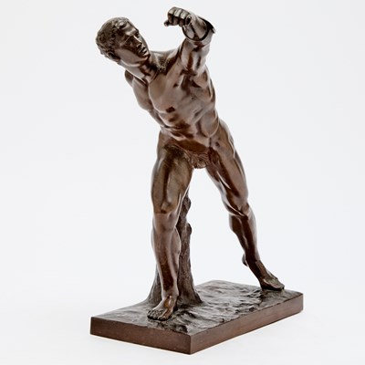Lot 254 - Bronze Figure of a Borghese Gladiator