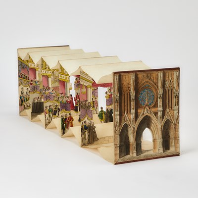 Lot 208 - A peepshow of the coronation of Charles X