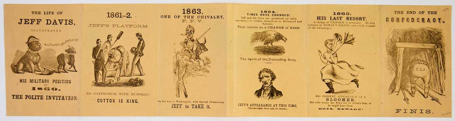Lot 44 - An amusing Jefferson Davis cartoon pamphlet