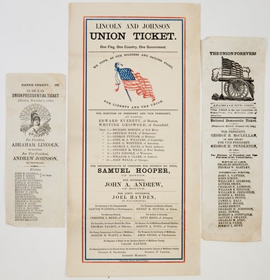 Lot 38 - Broadside for Lincoln's second campaign